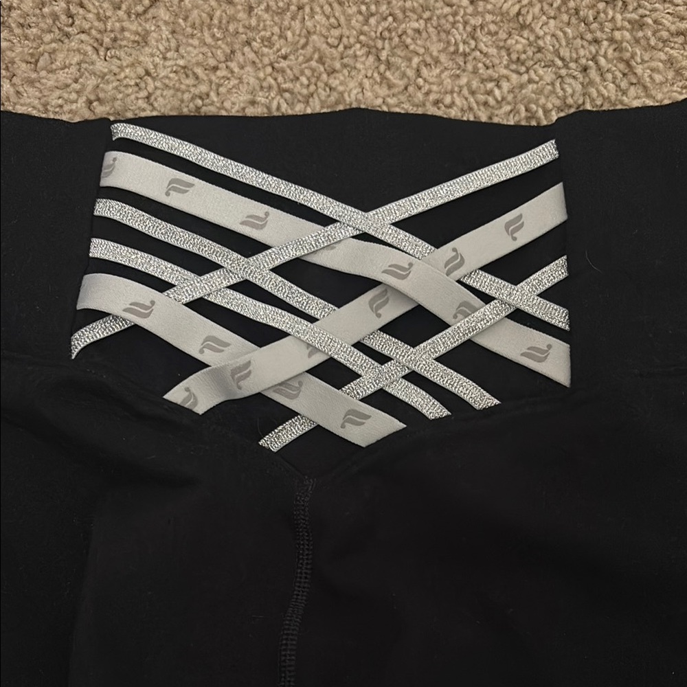 Fabletics Black Leggings Slim Fit Stretch